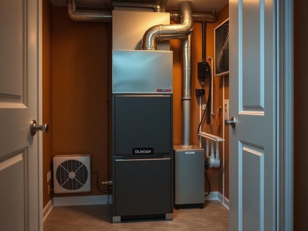 Home heating system and furnace service